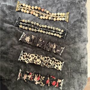 Set of 5 Patterned Apple Watch Bands